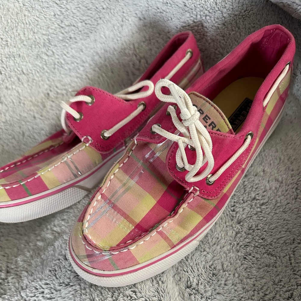 Plaid Sperry Shoes